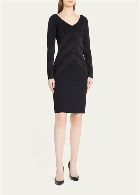 Burberry Orietta Long Sleeve Midi Dress 